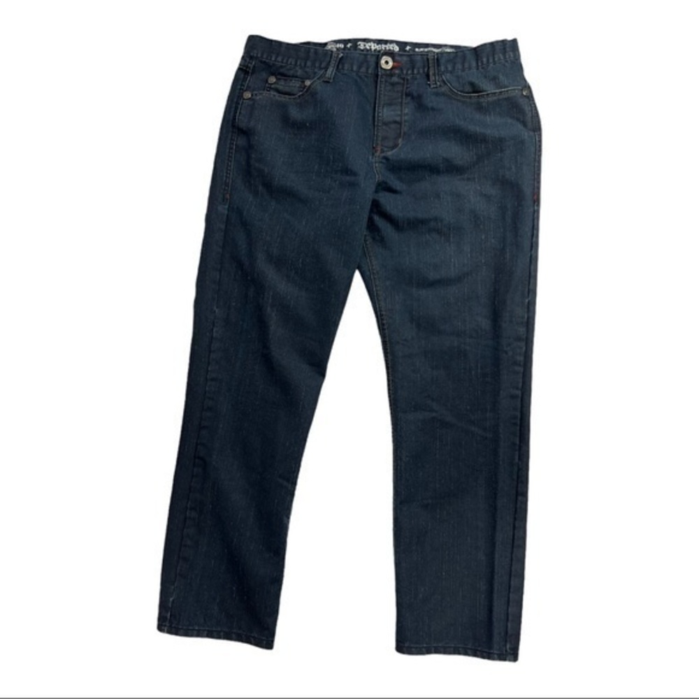 Departed Men Jeans Black Denim Size 38x40